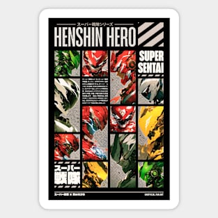 HENSHIN HERO SERIES - SUPER SENTAI Magnet